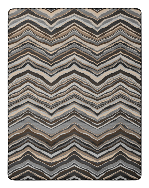 Biederlack Wohn- und Kuscheldecke 'Wild Lines' 150 x 200 cm Grau